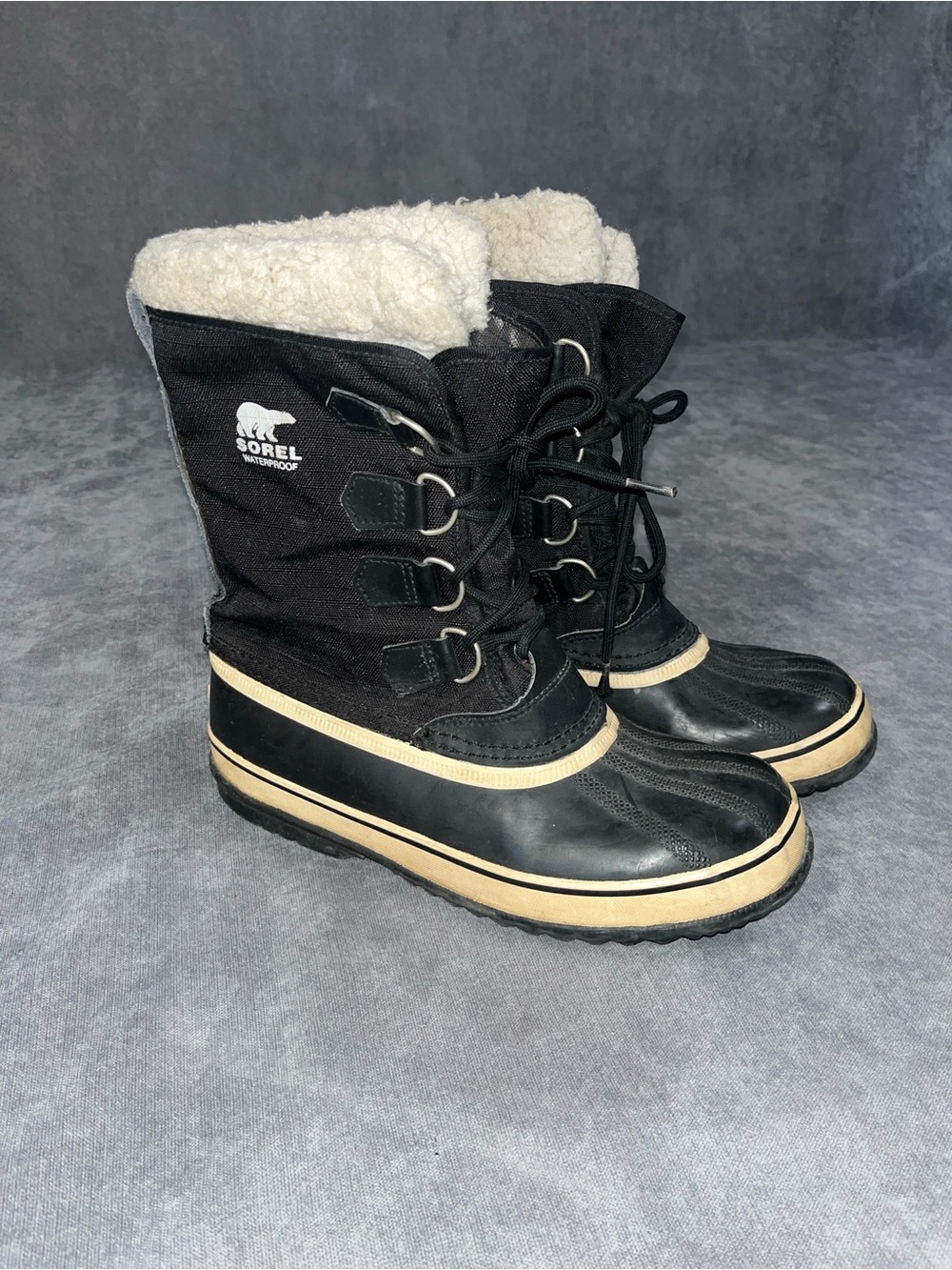 Sorel Winter Carnival Waterproof Winter Boots Black Women’s Size 8.5